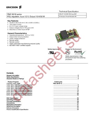 PMC8518TS datasheet  